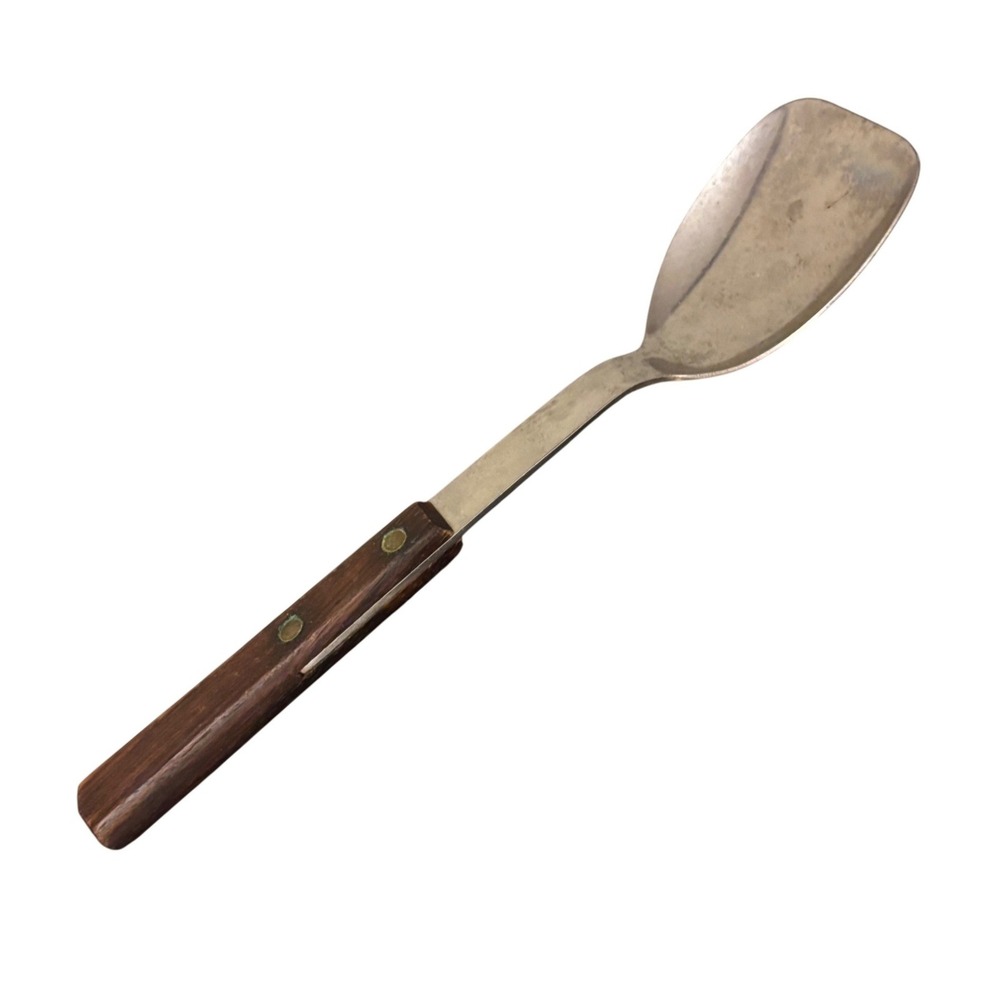 Barrett's Vintage Stainless Steel Ice Cream Spade | Wood Handle | Japan | 10"